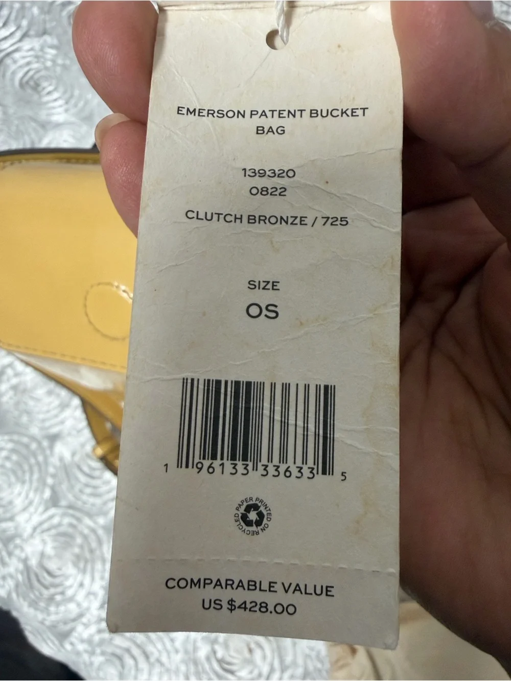 Tory Burch Emerson Patent Bucket Bag